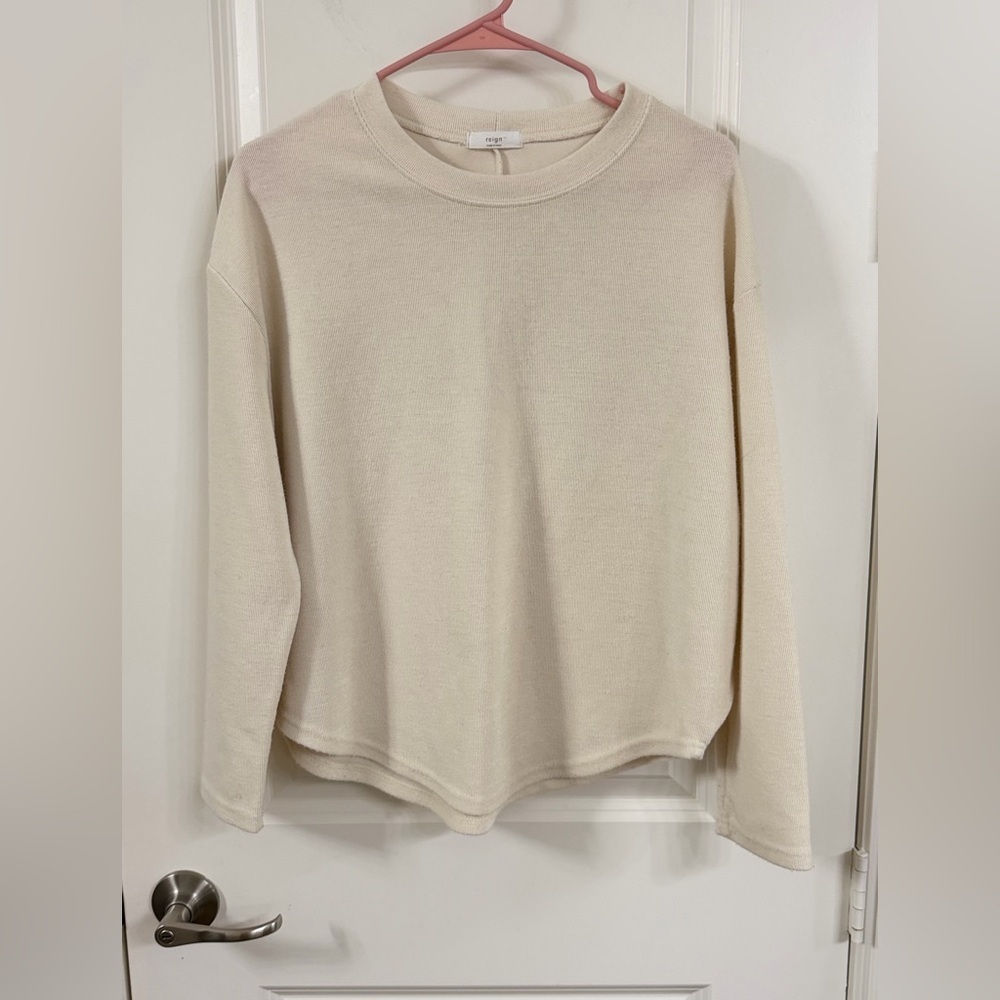 Reign Cream Long Sleeve Tee